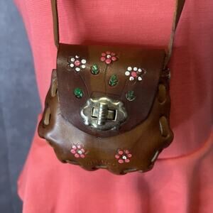 Floral Brown Crossbody Bag
